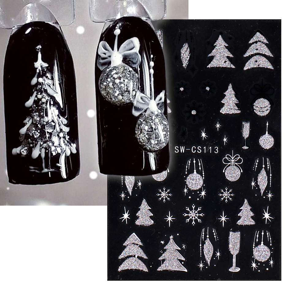 Nail Art Xmas Stickers - NEW Christmas Series Nail Polish Stickers
