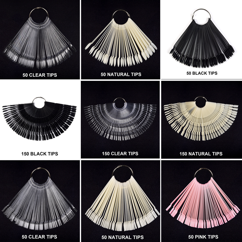 Nail Art Overlay - 1 Set Fan Nail Art Display