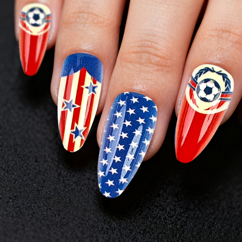 Nail Art France - France England USA Press On Nails