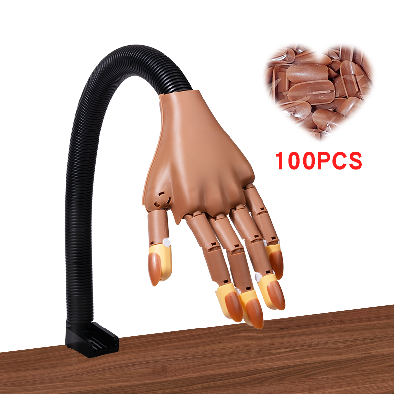 Nail Art Overlay - Nail Fake Practice Hand Movable Parts