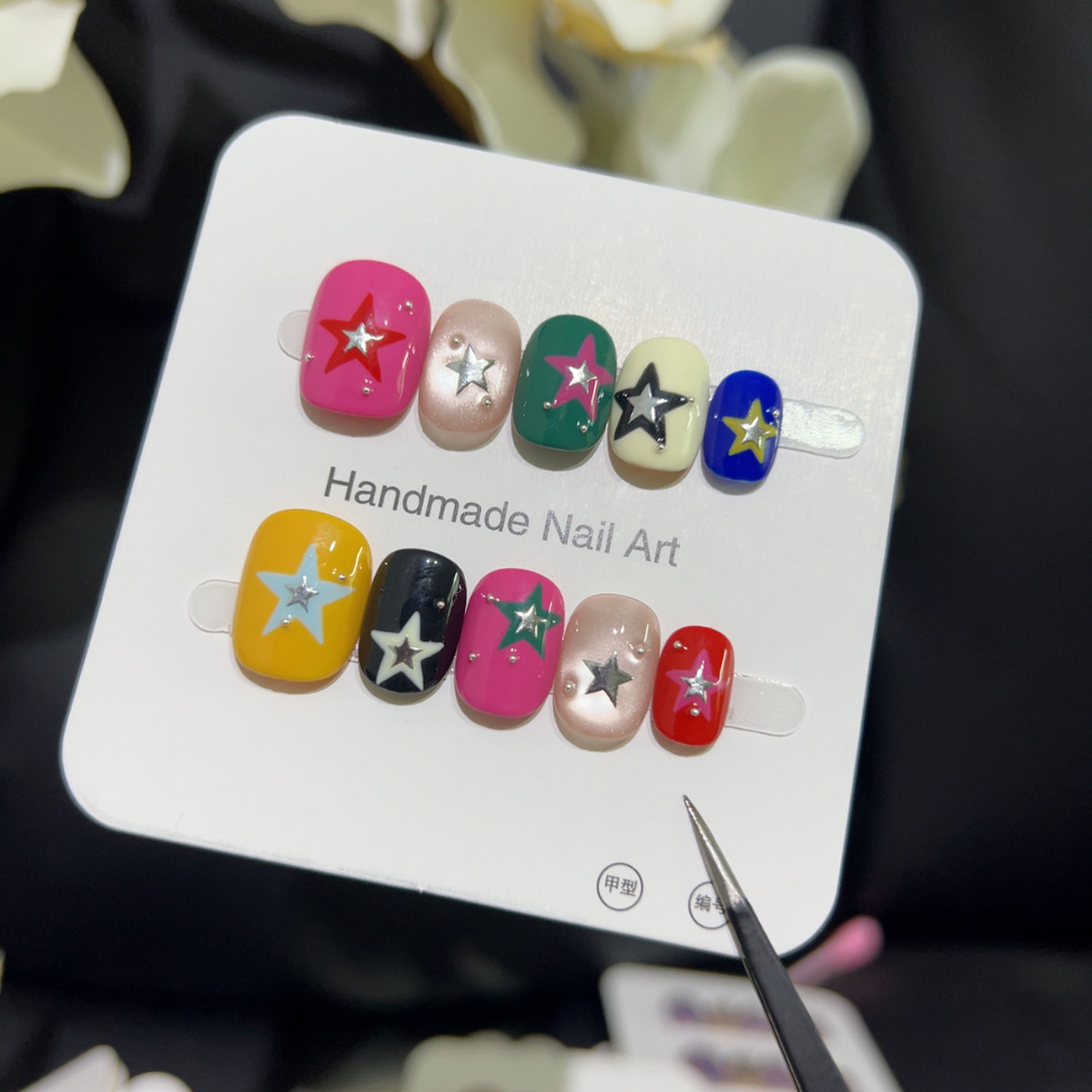 10PCS Glitter Cat Eye Short Sq - Nail Art Overlay 리뷰 및 가격