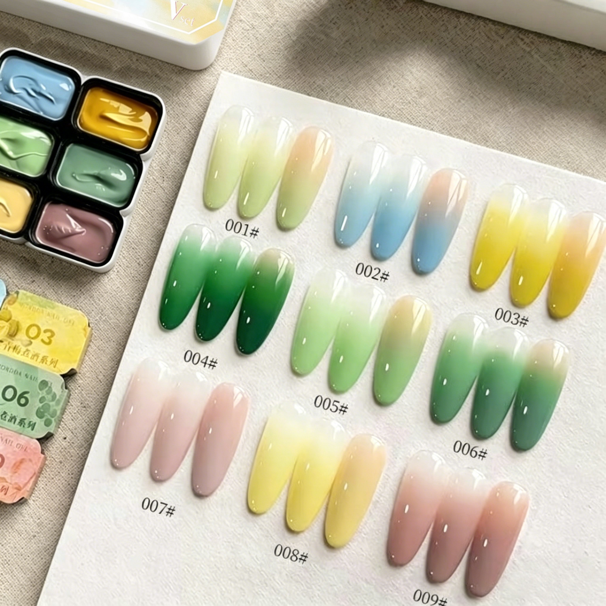 9-color solid nail polish,Bean - Nail Art Halal 리뷰 및 가격