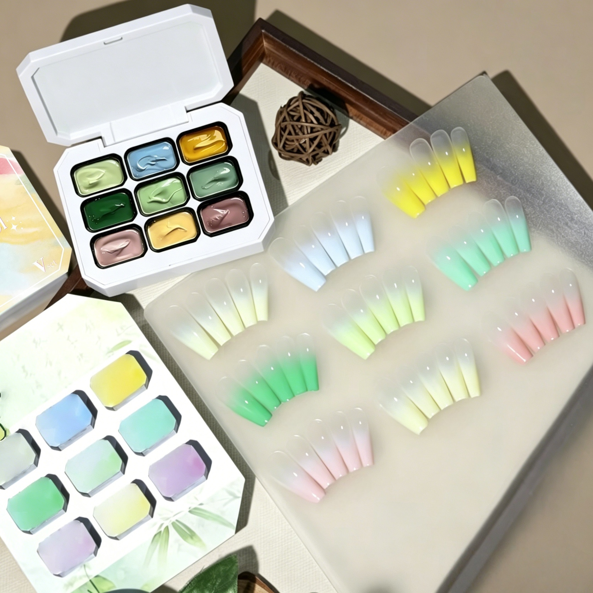 9-color solid nail polish,Bean - Nail Art Halal 리뷰 및 가격