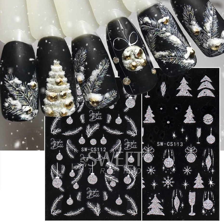 NEW Christmas Series Nail Poli - Nail Art Xmas Stickers 리뷰 및 가격