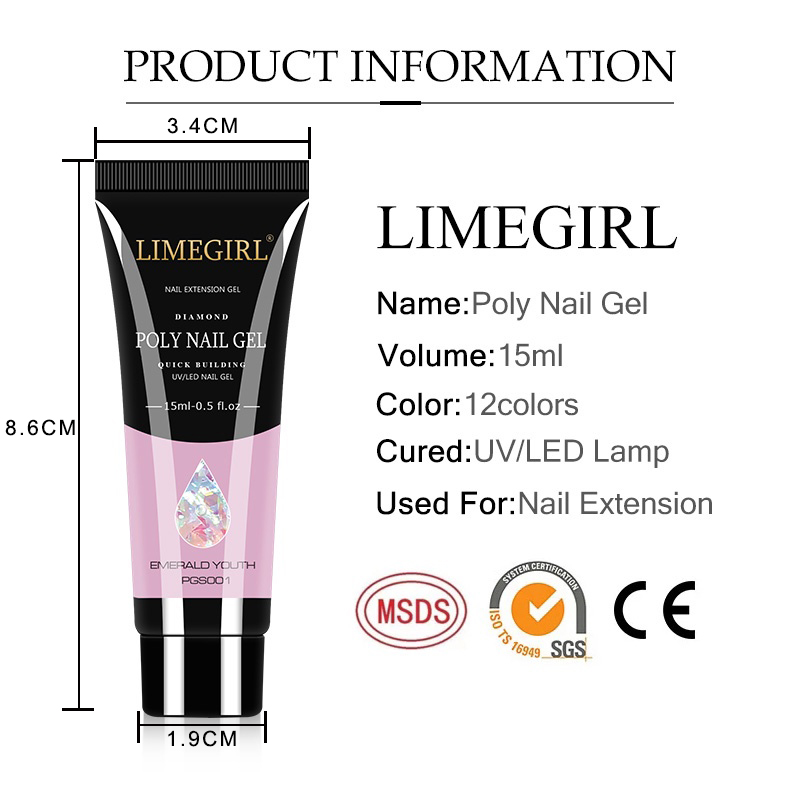 LIMEGIRL 15ml Nail Art Kit Pol - Nail Art Extension Cat Eye 리뷰 및 가격