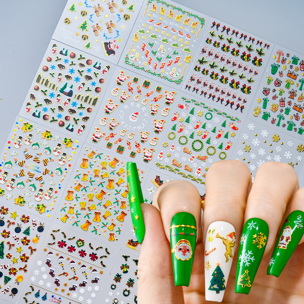 30pcs Christmas Snowflake Snow - Nail Art Xmas Stickers 리뷰 및 가격
