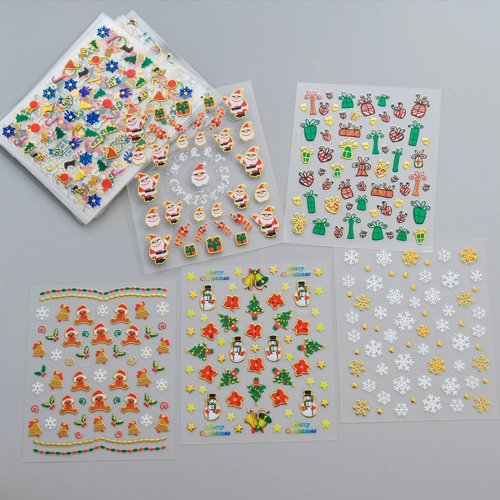 30pcs Christmas Snowflake Snow - Nail Art Xmas Stickers 리뷰 및 가격