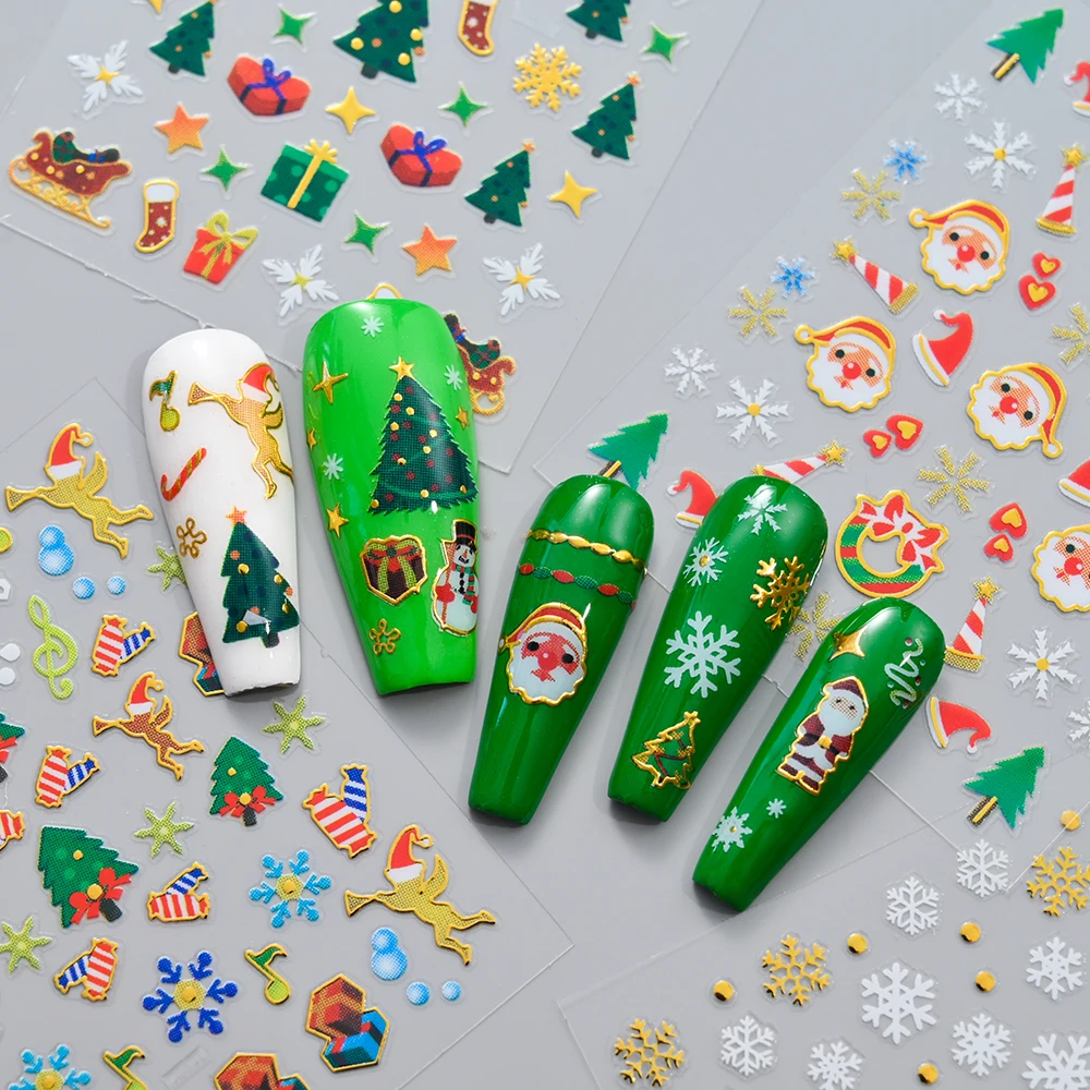 30pcs Christmas Snowflake Snow - Nail Art Xmas Stickers 리뷰 및 가격