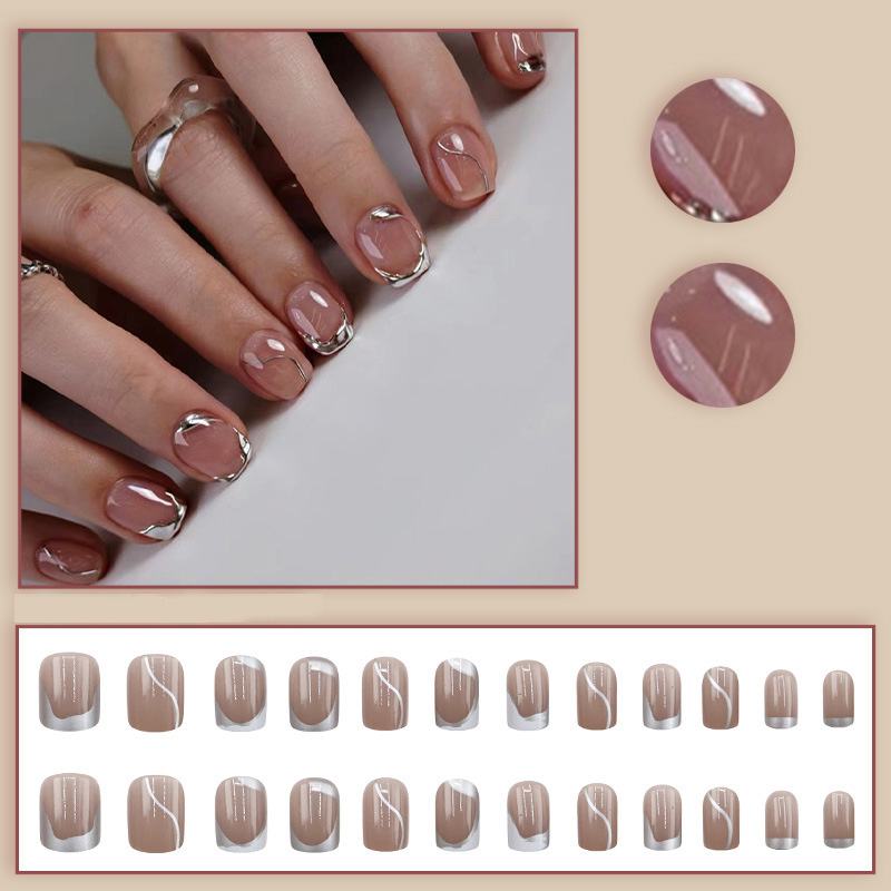 Short fake nails for women gir - Nail Art Overlay 리뷰 및 가격