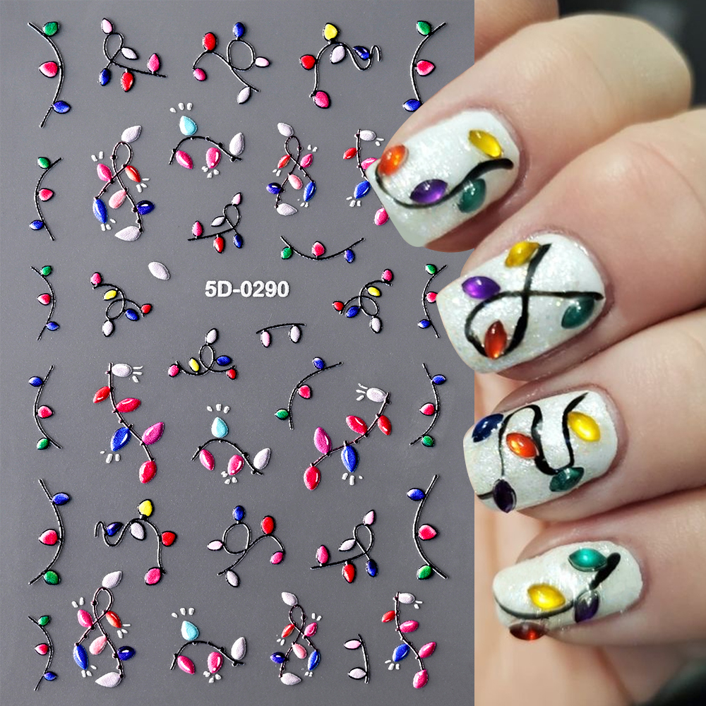 2sheets Christmas Mockingbird  - Nail Art Xmas Stickers 리뷰 및 가격