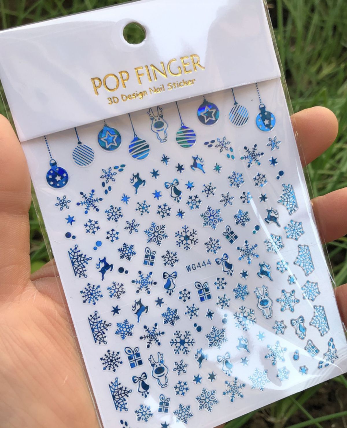 Christmas 3D Nail Stickers Hol - Nail Art Xmas Stickers 리뷰 및 가격