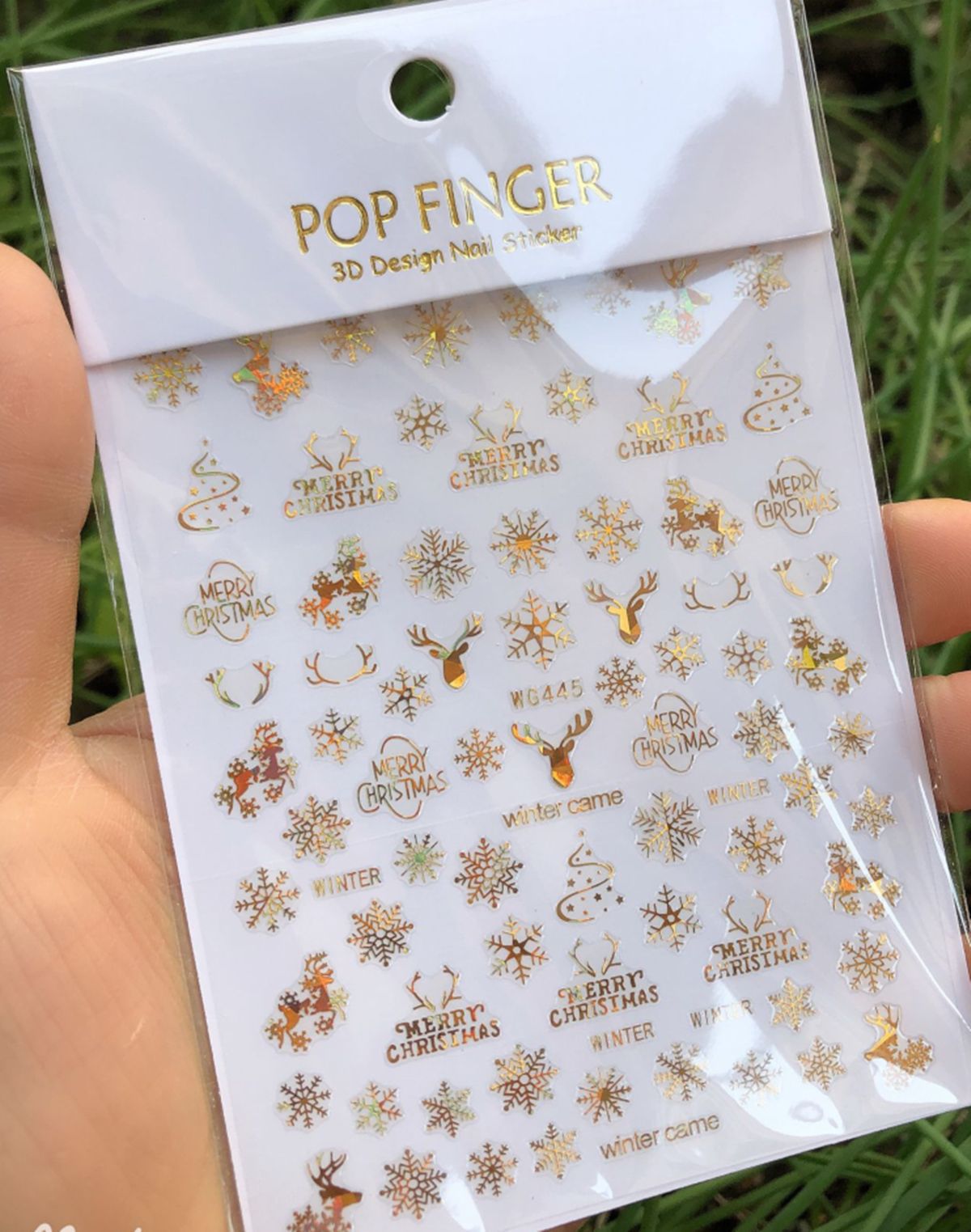 Christmas 3D Nail Stickers Hol - Nail Art Xmas Stickers 리뷰 및 가격