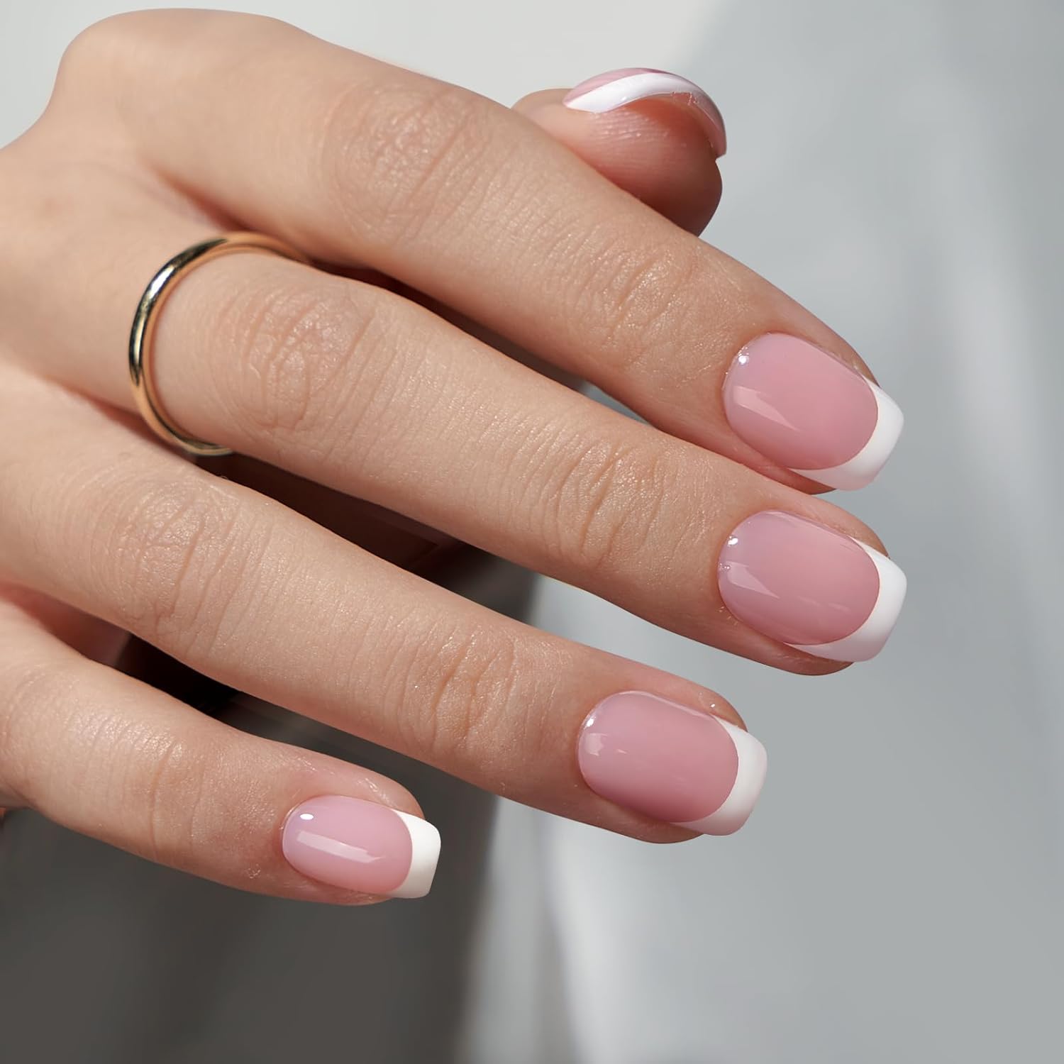 24PCS Short Square White Franc - Nail Art France 리뷰 및 가격