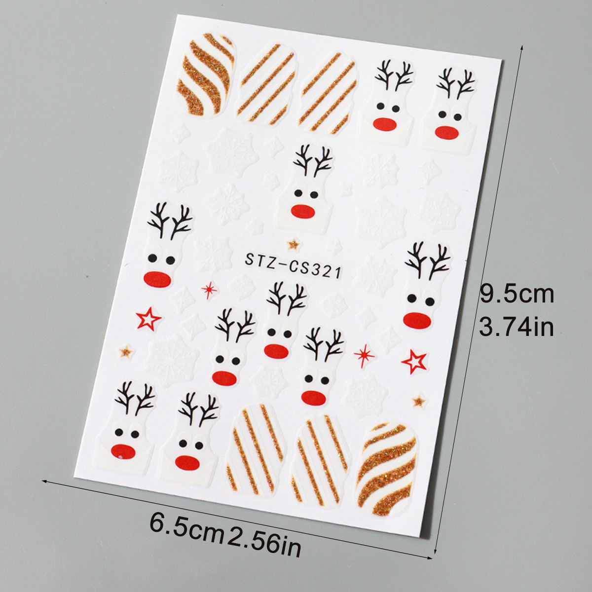 2pcs Christmas Nail Art Sticke - Nail Art Xmas Stickers 리뷰 및 가격