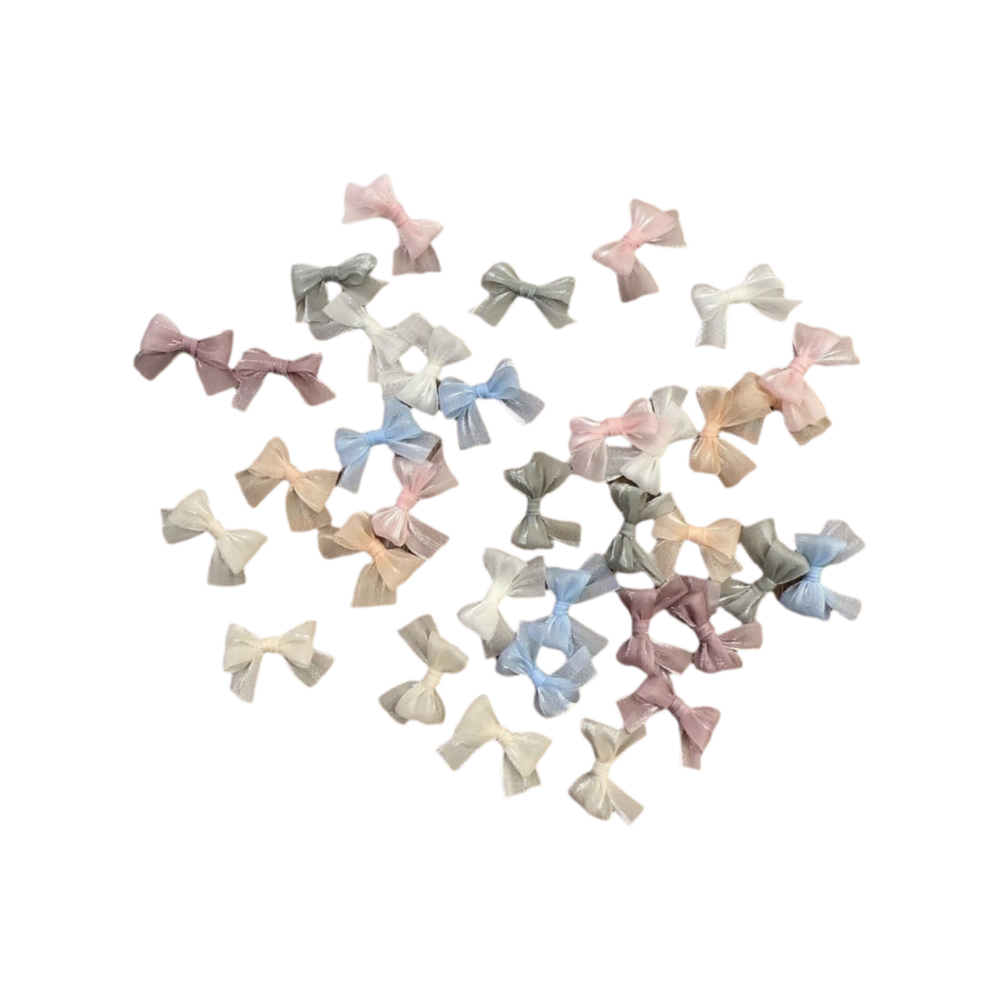 10Pcs Colorful Bow Pearlescent - Nail Art French Nails 리뷰 및 가격