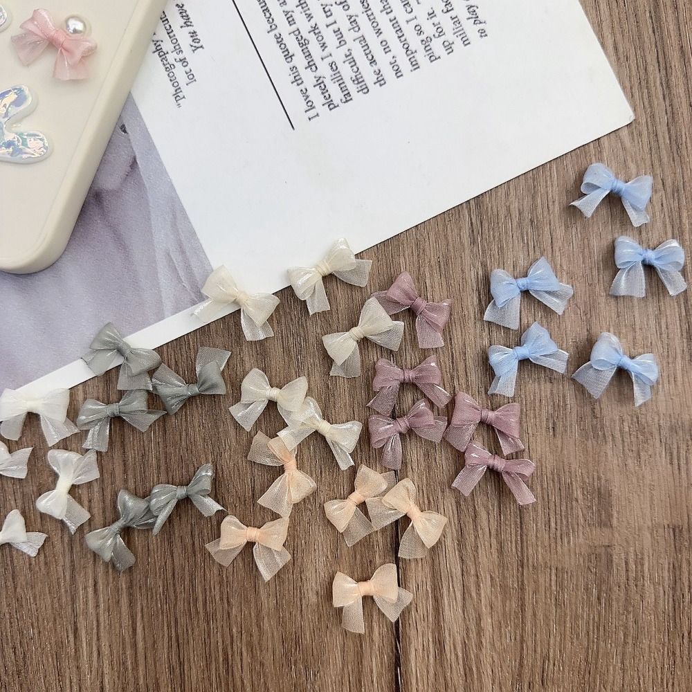 10Pcs Colorful Bow Pearlescent - Nail Art French Nails 리뷰 및 가격