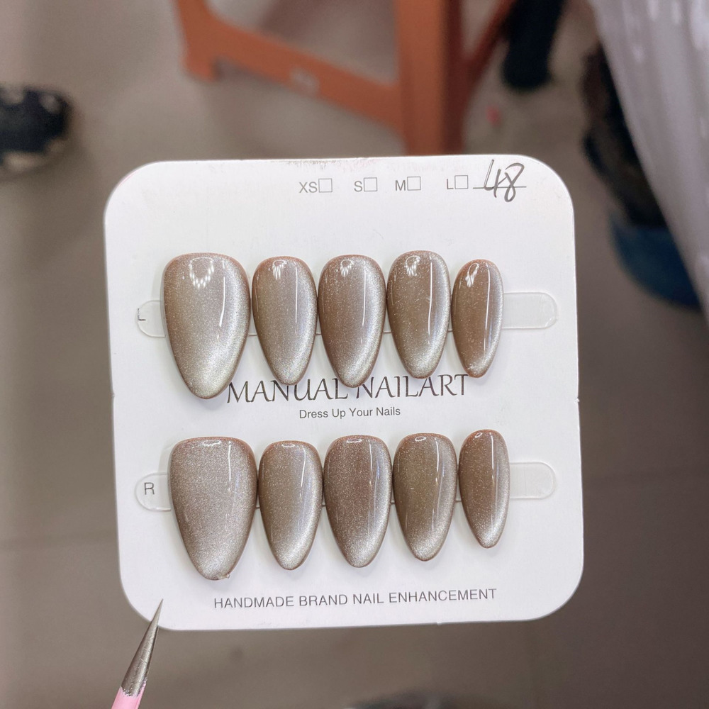10pc French Almond Shape Cat's - Nail Art Halal 리뷰 및 가격