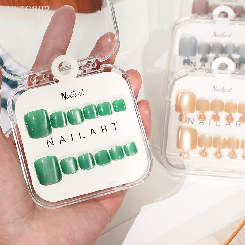 10 Pcs/Box French Fake Nails G - Nail Art Extension Cat Eye 리뷰 및 가격