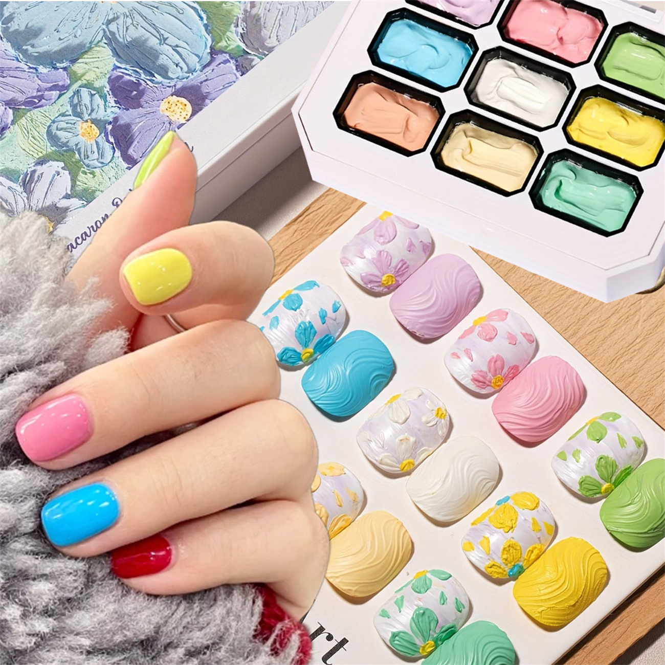 1pc 9-color Makaron solid nail - Nail Art Halal 리뷰 및 가격