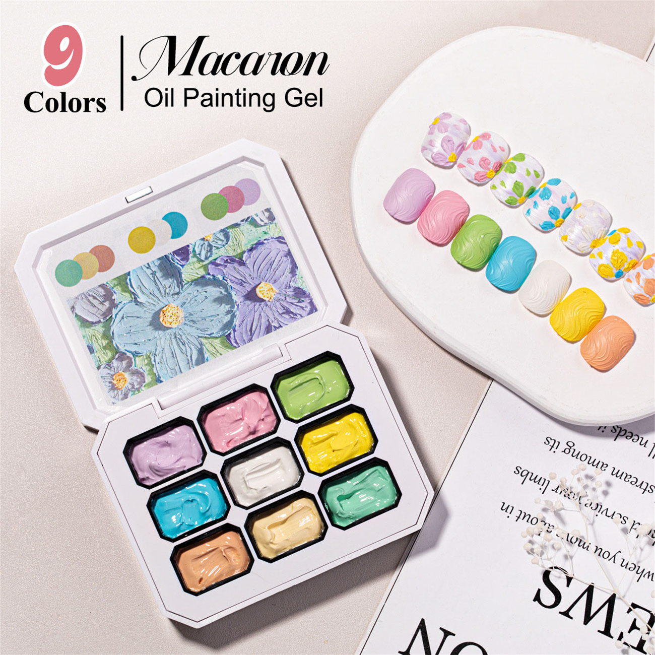 1pc 9-color Makaron solid nail - Nail Art Halal 리뷰 및 가격