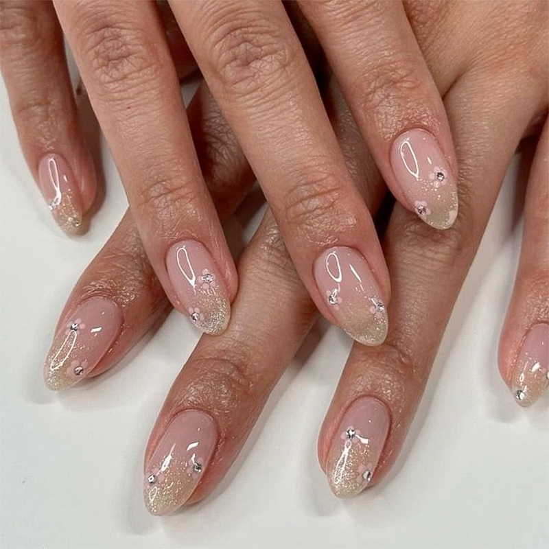 24Pcs Yellow Floral French Des - Nail Art French Nails 리뷰 및 가격