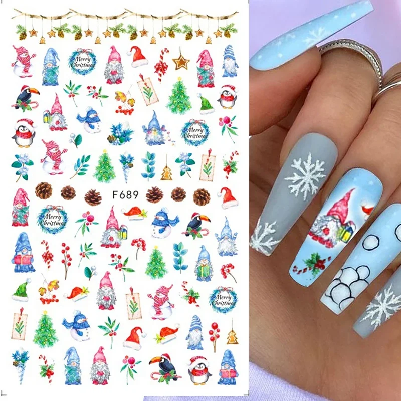 Xmas Nails Stickers Winter San - Nail Art Xmas Stickers 리뷰 및 가격