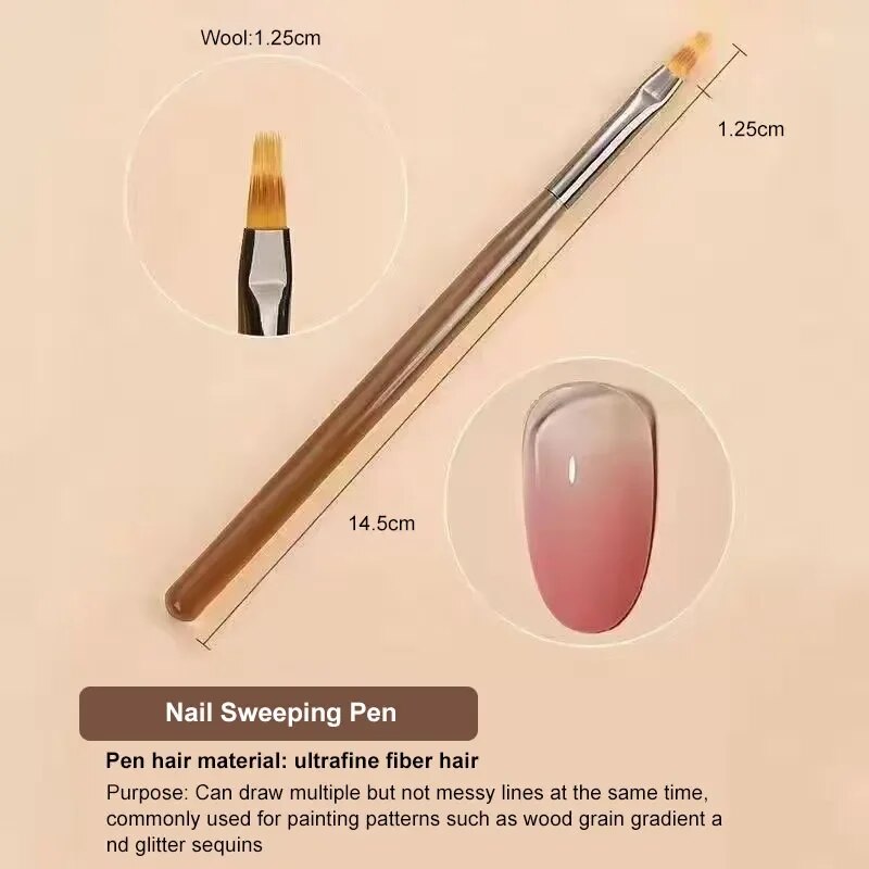 9PCS UV Gel Nail Brush Liner D - Nail Art Overlay 리뷰 및 가격