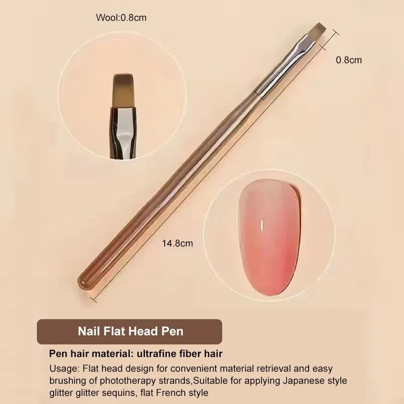 9PCS UV Gel Nail Brush Liner D - Nail Art Overlay 리뷰 및 가격