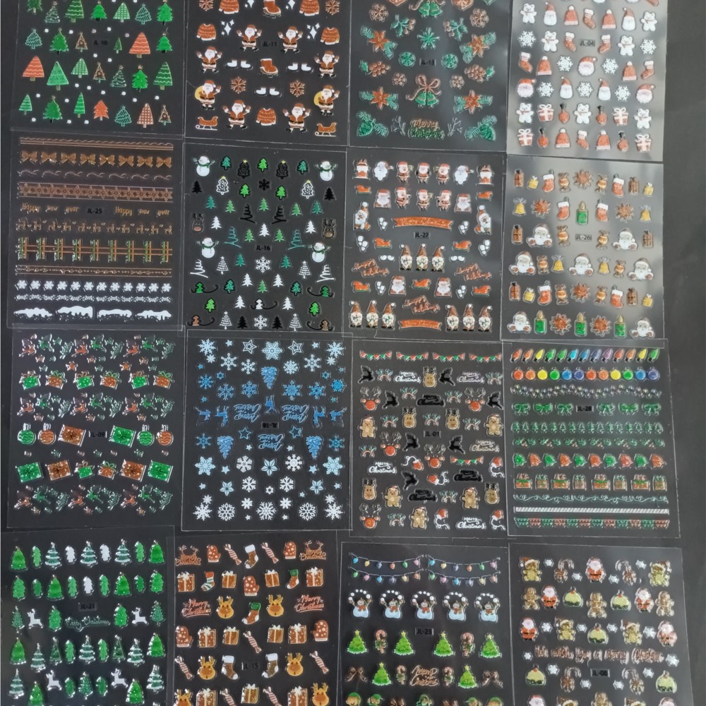 30PCS Christmas Nail Art Stick - Nail Art Xmas Stickers 리뷰 및 가격
