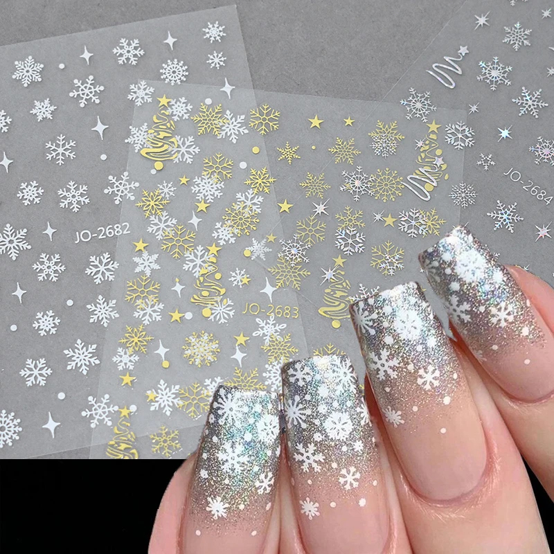 3D Snowflake Nail Art Decals X - Nail Art Xmas Stickers 리뷰 및 가격
