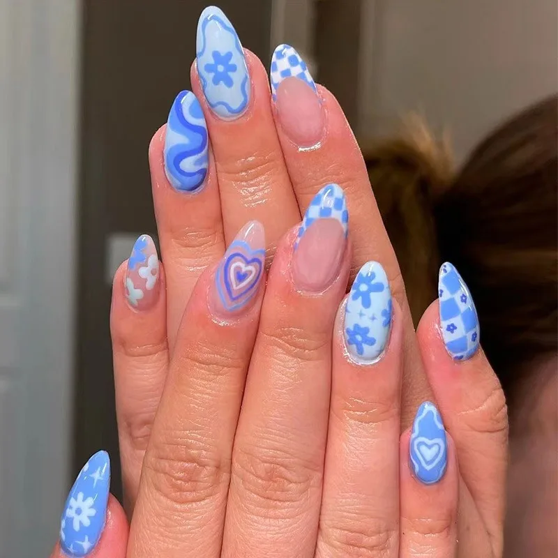 24 Pcs Press on Nails Love Des - Nail Art France 리뷰 및 가격