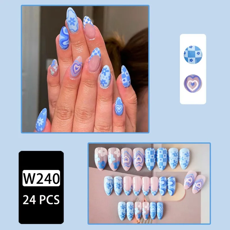 24 Pcs Press on Nails Love Des - Nail Art France 리뷰 및 가격