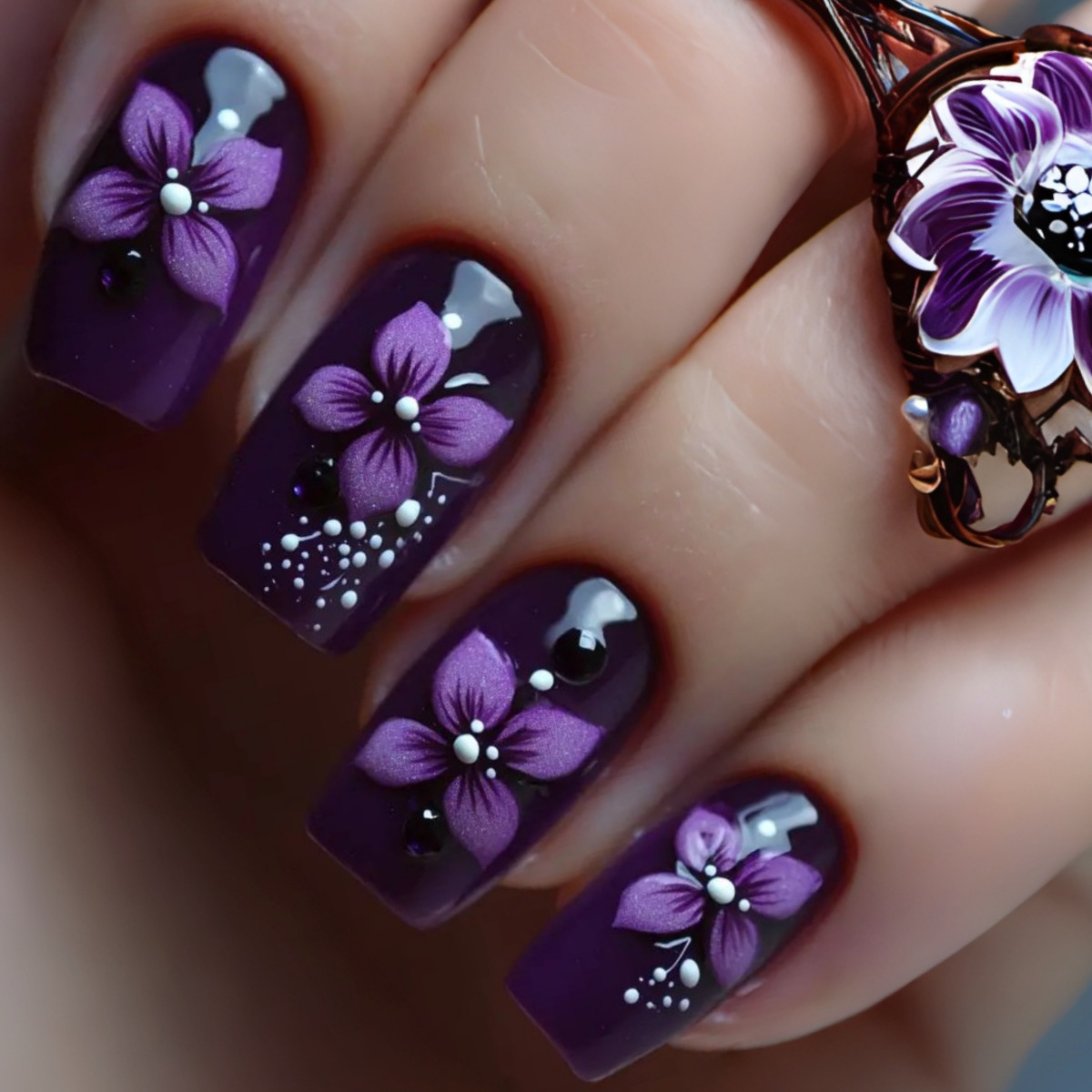 Medium square fake nails for w - Nail Art French Nails 리뷰 및 가격