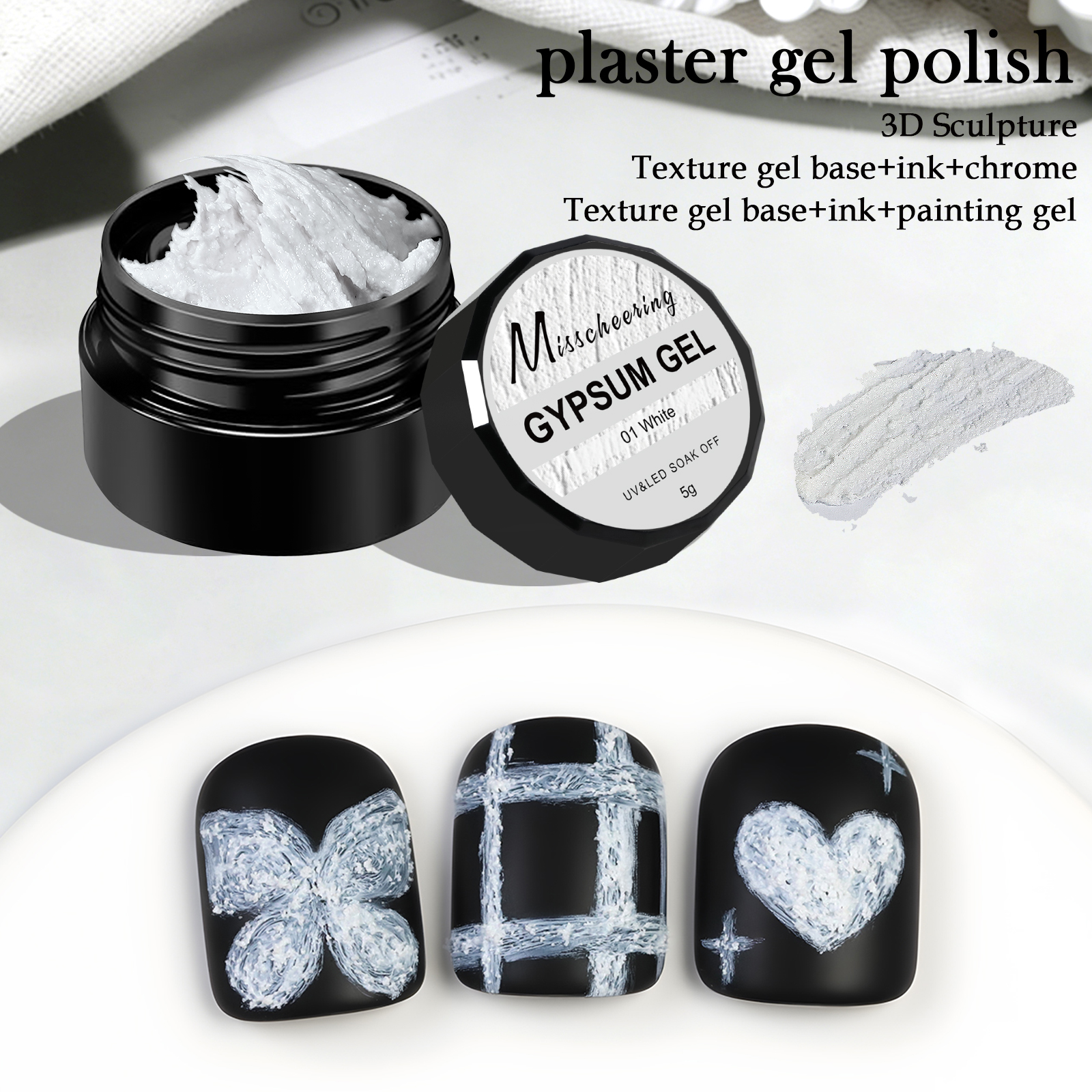 5g Solid Gypsum Painting Nail  - Nail Art Halal 리뷰 및 가격