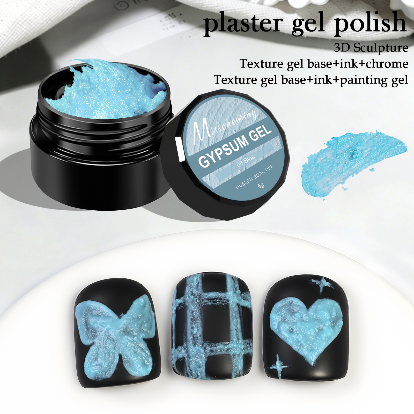 5g Solid Gypsum Painting Nail  - Nail Art Halal 리뷰 및 가격
