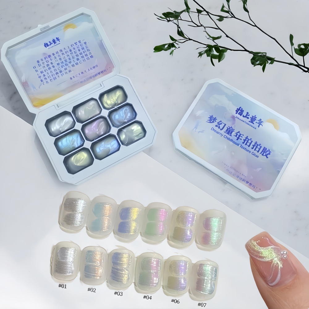 1pc 9-color new popular pattin - Nail Art Halal 리뷰 및 가격