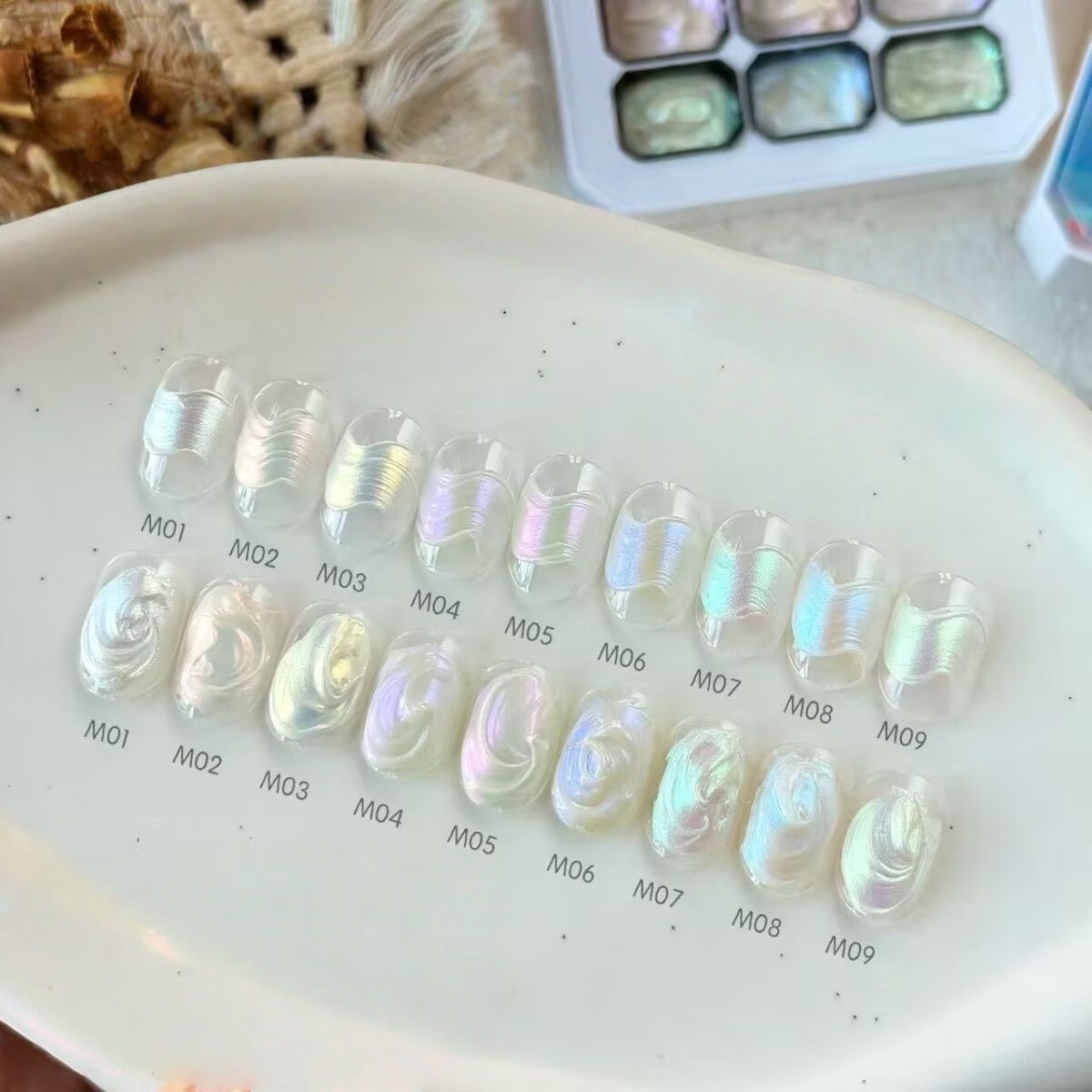1pc 9-color new popular pattin - Nail Art Halal 리뷰 및 가격