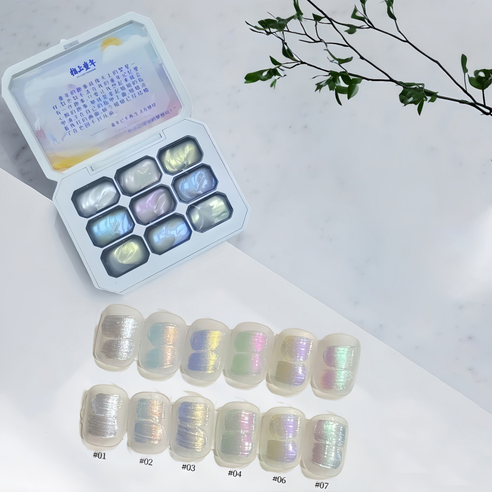 1pc 9-color new popular pattin - Nail Art Halal 리뷰 및 가격