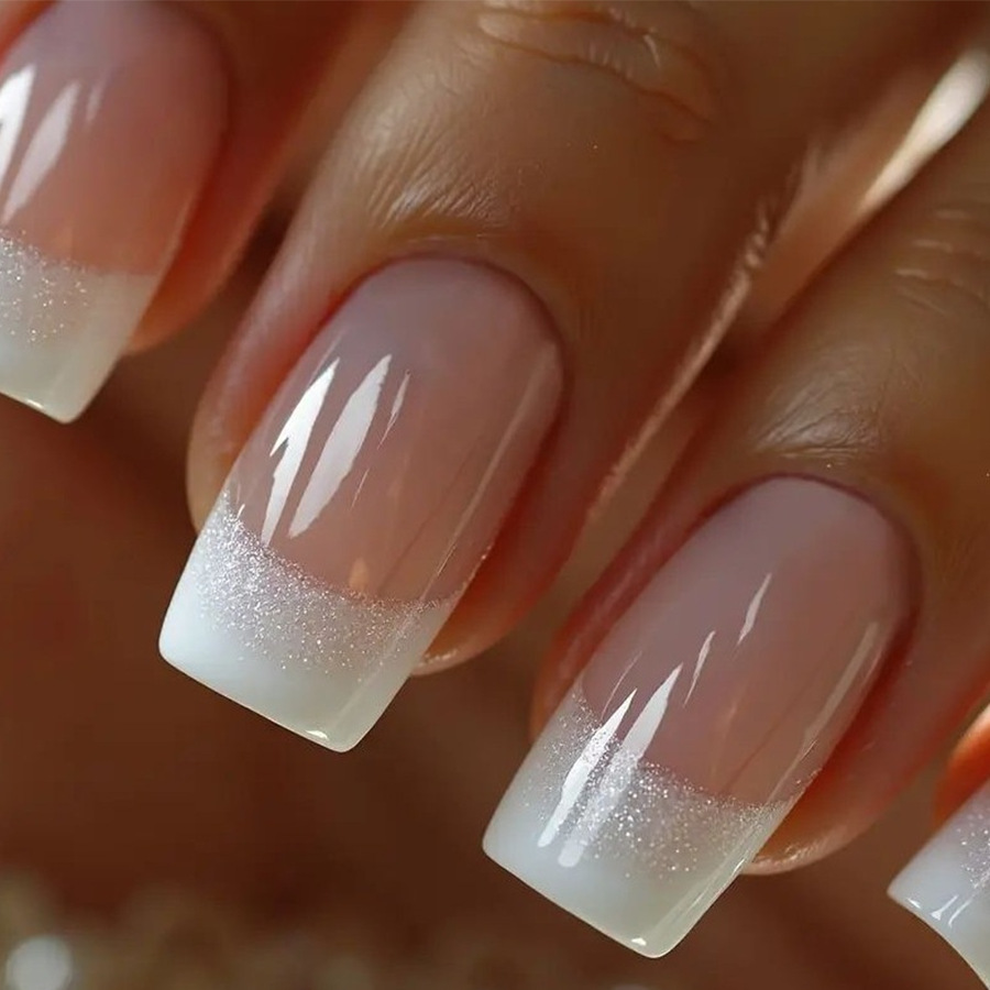 24pcs/set Medium Square fake n - Nail Art French Nails 리뷰 및 가격