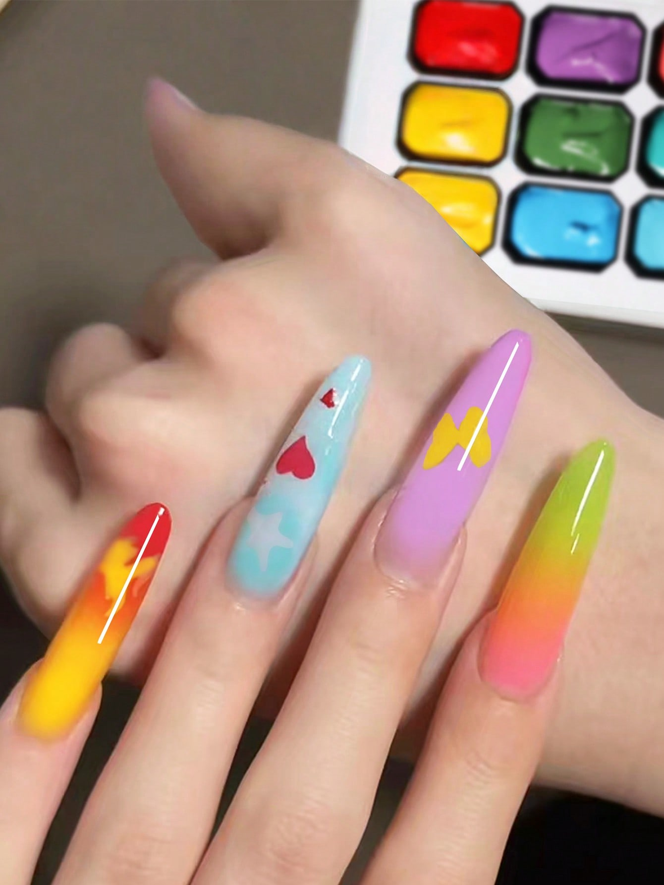 9-Color Summer Color Y2K Dopam - Nail Art Halal 리뷰 및 가격
