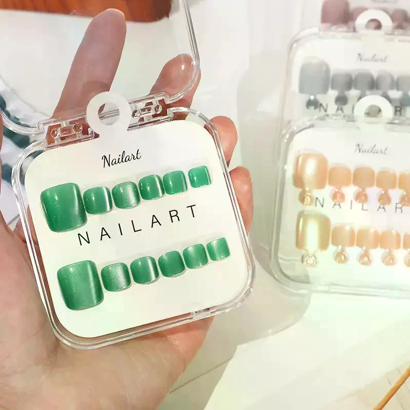10 Pcs/Box French Fake Nails G - Nail Art Extension Cat Eye 리뷰 및 가격