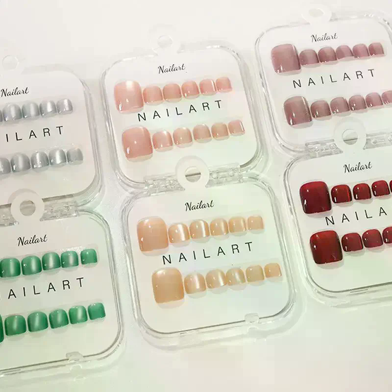 10 Pcs/Box French Fake Nails G - Nail Art Extension Cat Eye 리뷰 및 가격