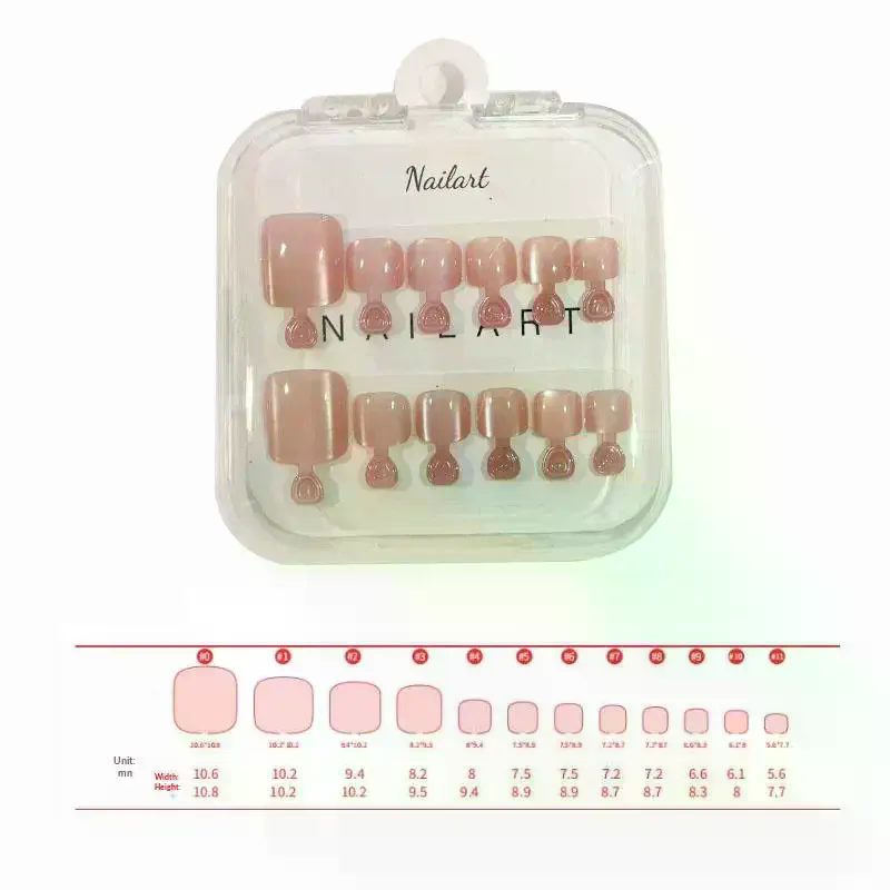10 Pcs/Box French Fake Nails G - Nail Art Extension Cat Eye 리뷰 및 가격