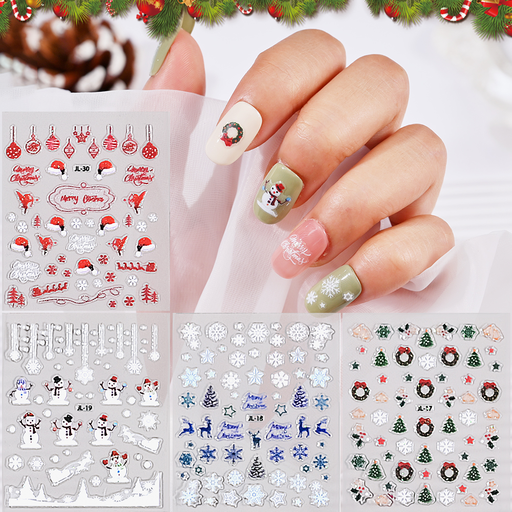 30Pcs/Set Christmas Nail Art S - Nail Art Xmas Stickers 리뷰 및 가격