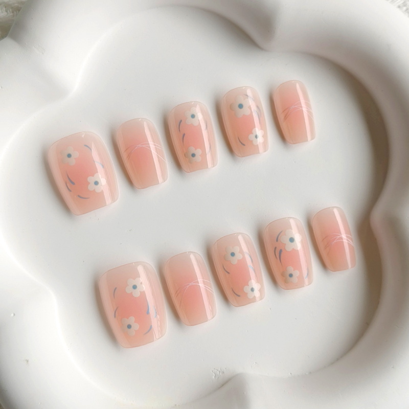 10Pcs Women Spring Fresh and D - Nail Art French Nails 리뷰 및 가격