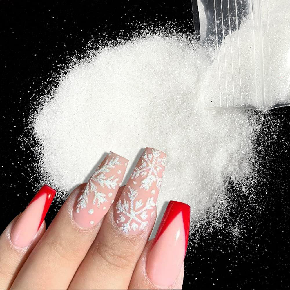 50g/Bag Christmas White Black  - Nail Art Xmas Stickers 리뷰 및 가격