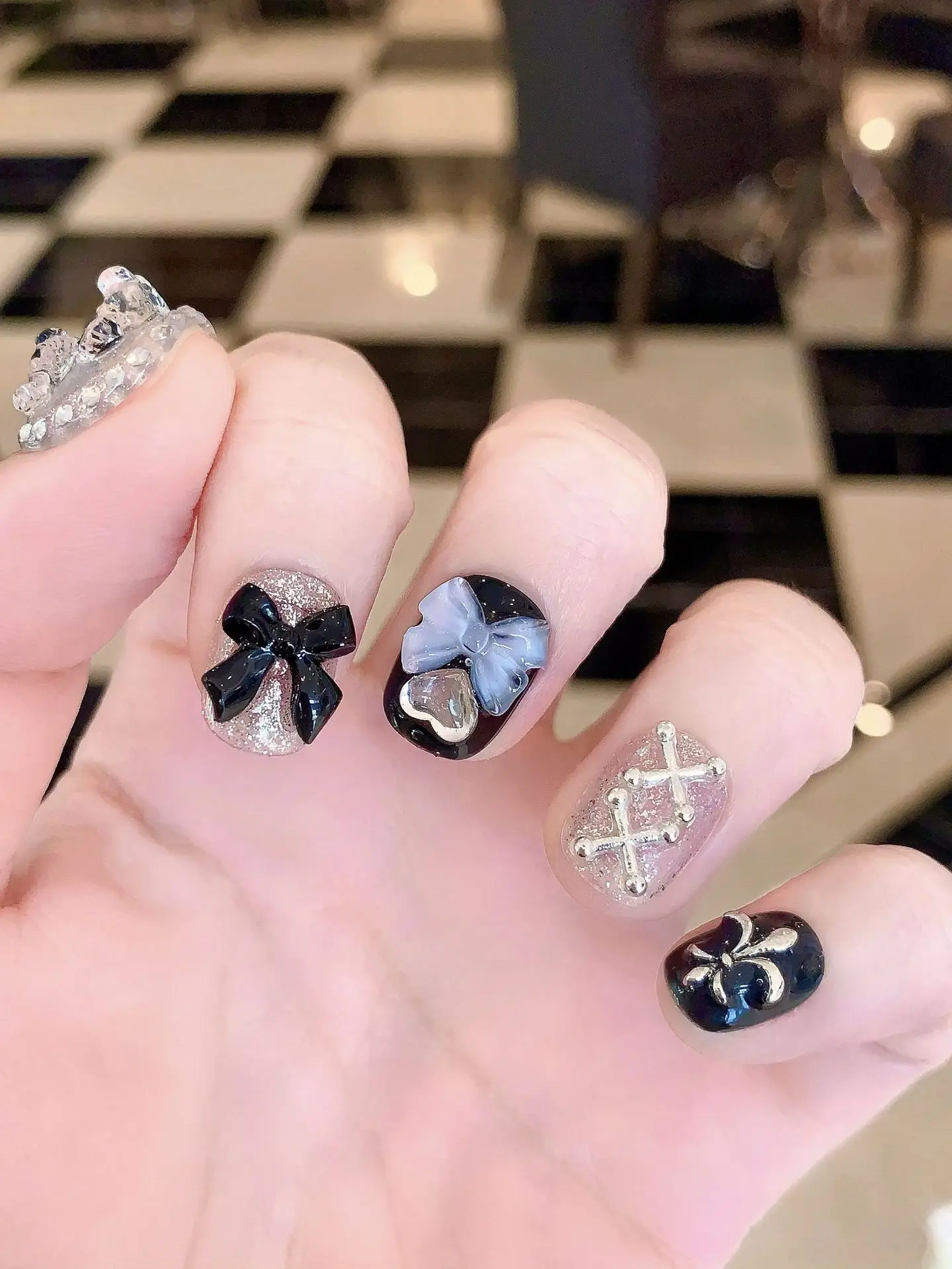 10 PCS Sheer Lace Bear Nail Ar - Nail Art Overlay 리뷰 및 가격