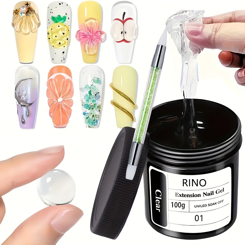 100g Clear Non-Stick Hand Exte - Nail Art Halal 리뷰 및 가격