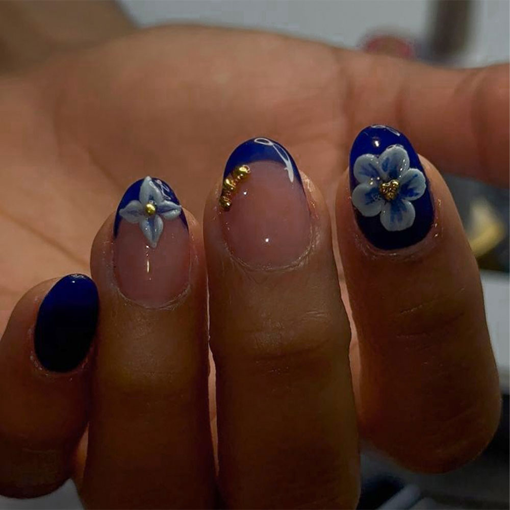 24pcs Short Oval 3D Gel Nail S - Nail Art Halal 리뷰 및 가격