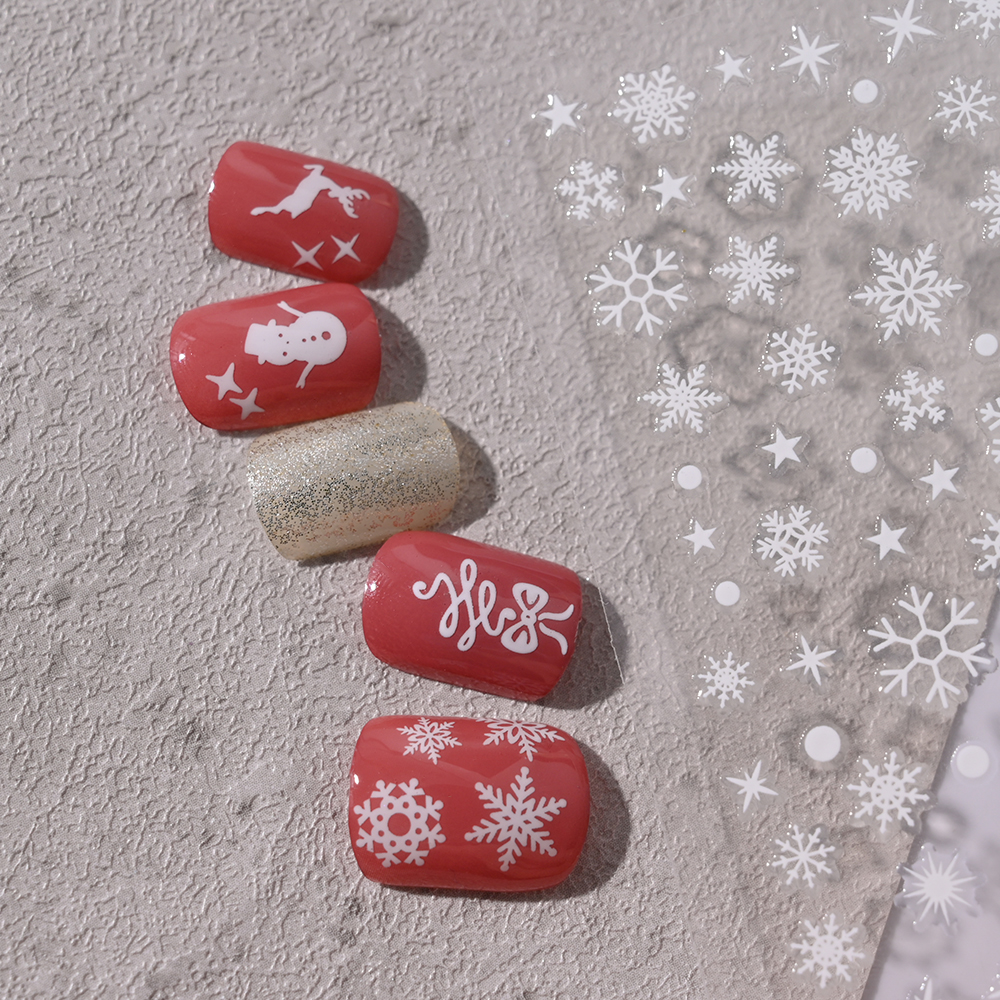 1pcs Winter Snowflake Nail Art - Nail Art Xmas Stickers 리뷰 및 가격